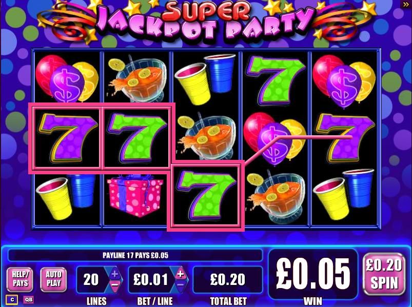 SuperJackpot Party Video Slot Machine