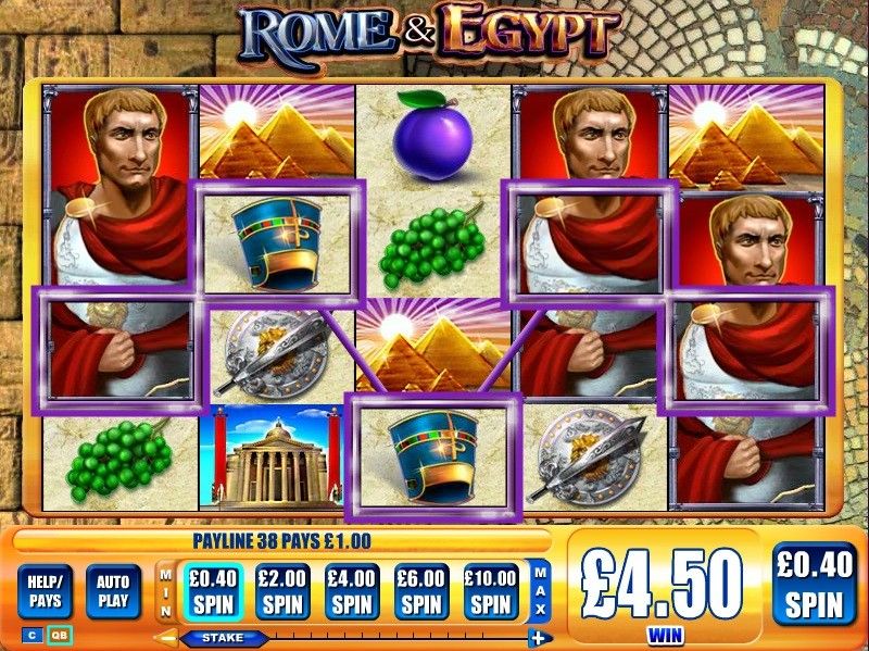 Rome & Egypt Video Slot Machine