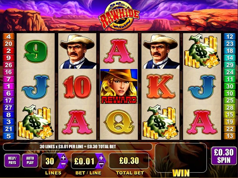 Rawhide Video Slot Machine