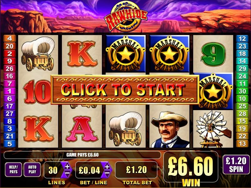 Rawhide Video Slot Machine