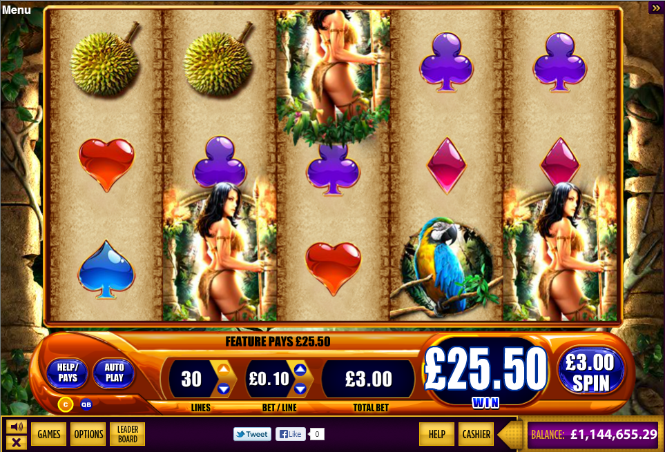 Amazon Queen Video Slot Machine