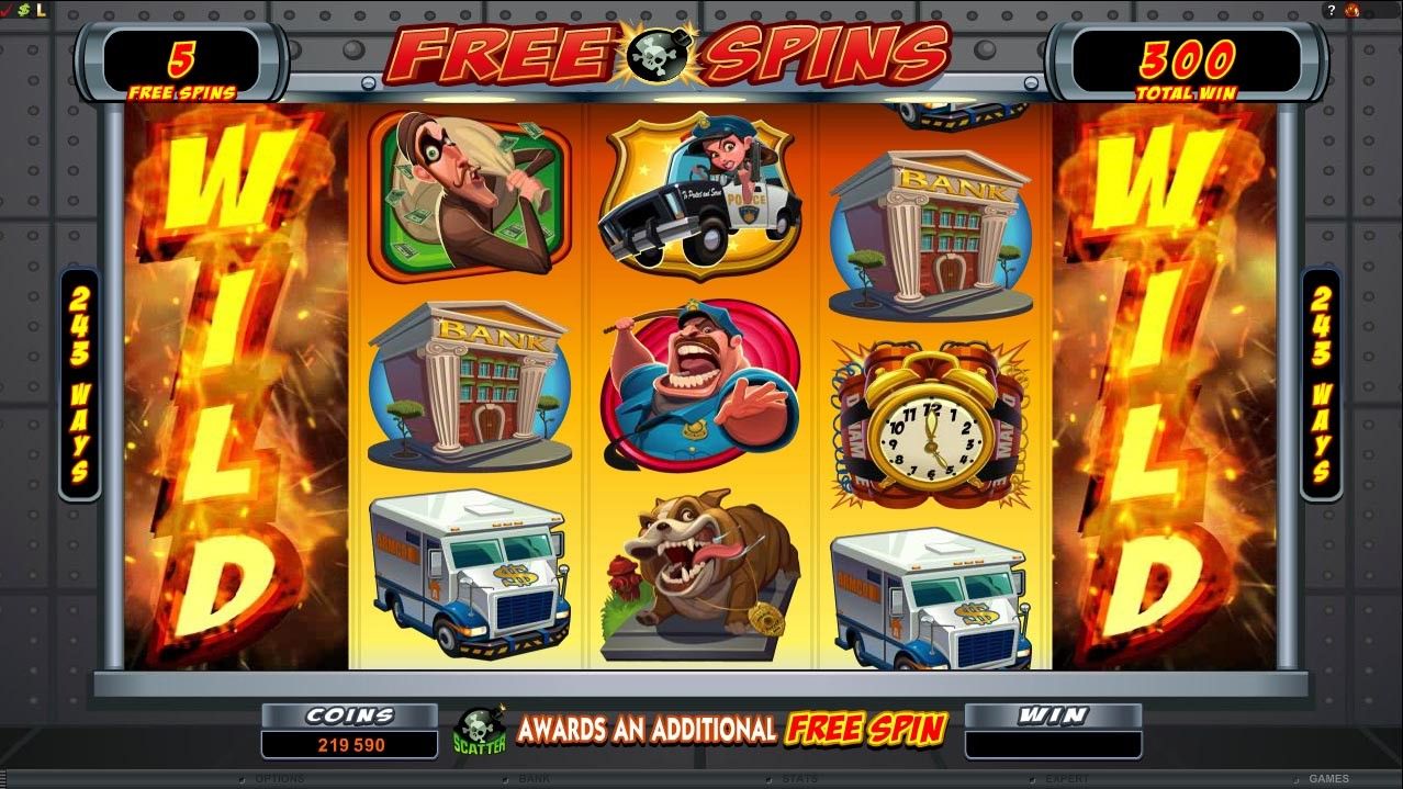 Bust the bank Video Slot