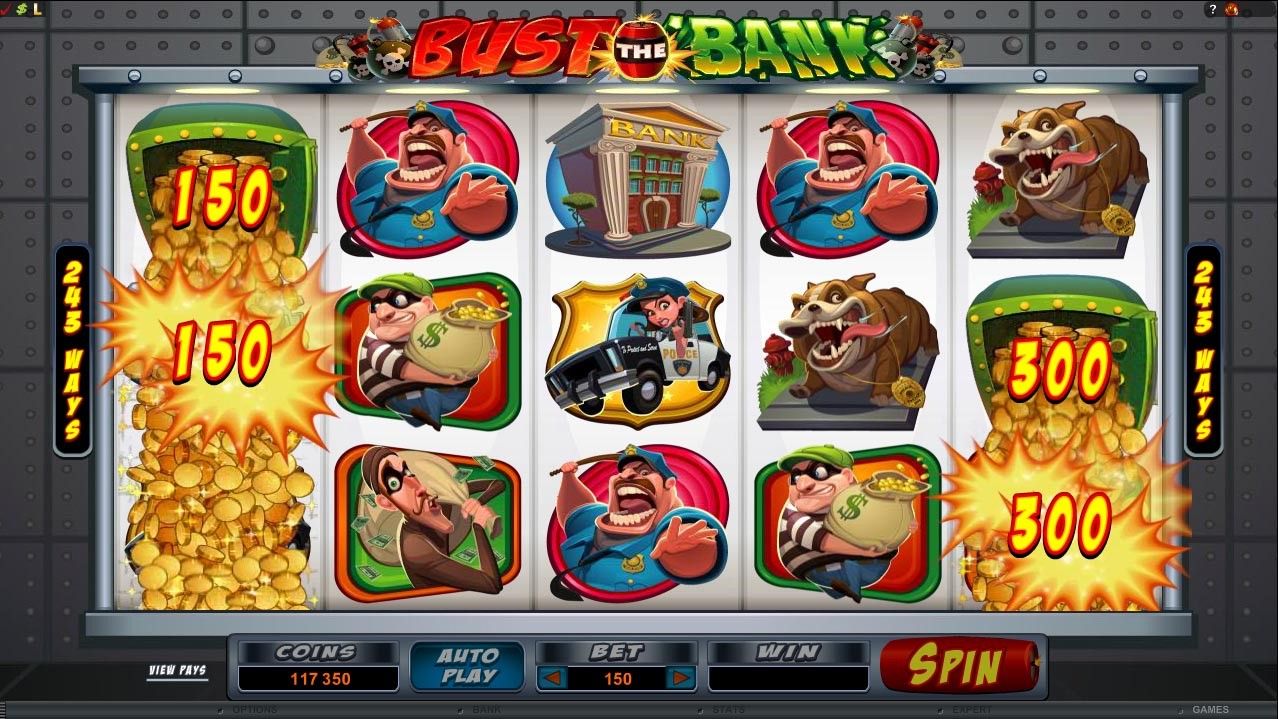 Bust the bank Video Slot