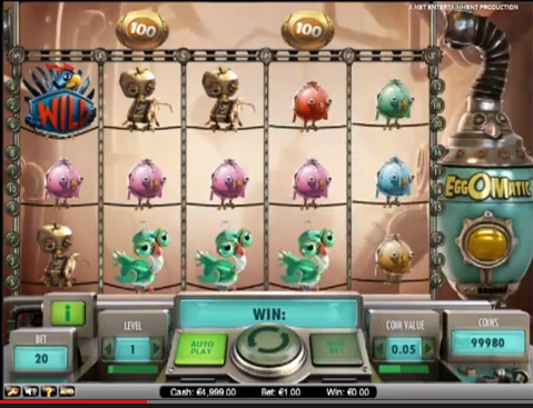 EggOmatic Video Slot Machine Review 