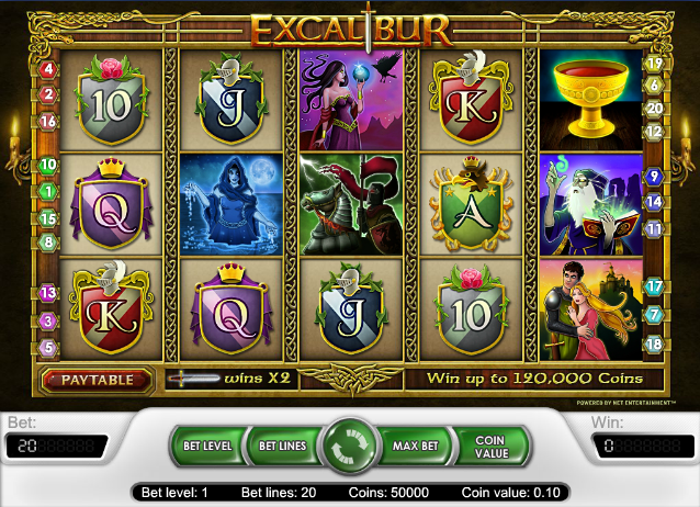 Excalibur Video Slot