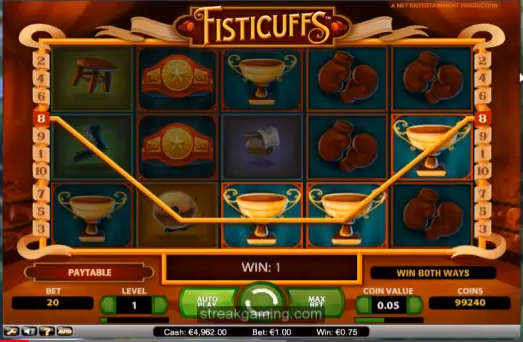 Fisticuffs Video Slot Machine Review