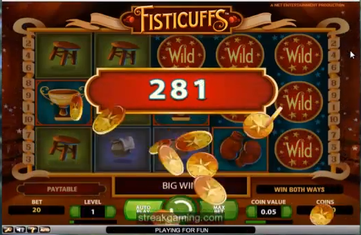 Fisticuffs Video Slot Machine Review 