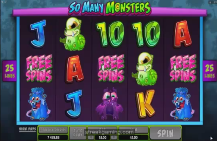 So Many Monsters Video Slot