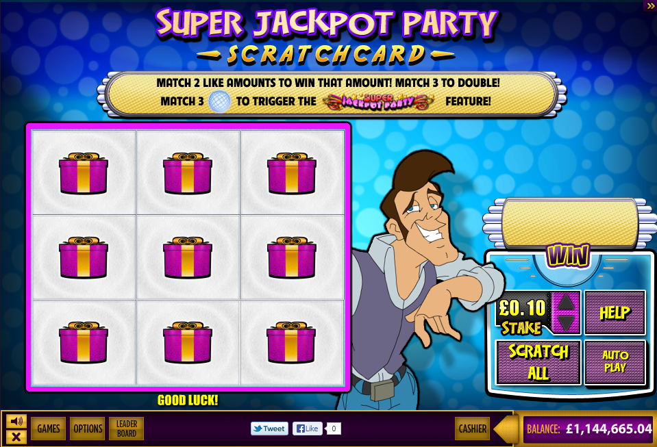 Super Jackpot Party Scratch Card