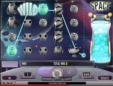 Space Wars Video Slot Machine Review 