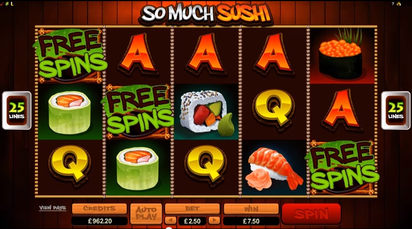 So Much Sushi Video Slot