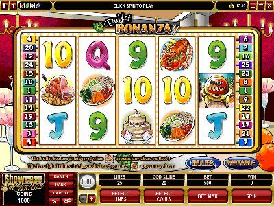 BUFFET BONANZA, the latest 5 reel, 25 pay-line Video Slot to debut at Villento Casino