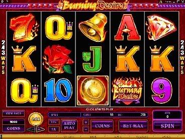 BURNING DESIRE presents a new and more exciting way to play, where instead of being constrained by the number of pay-lines, the player can generate more winning opportunities 