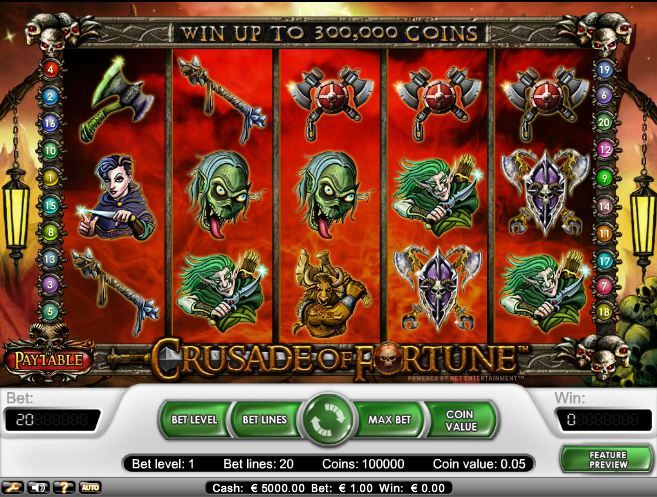 Crusade of Fortune Video Slot Machine Review