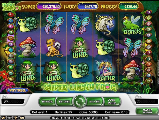 Super Lucky Frog Video Slot Machine Review