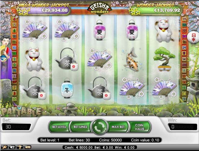Geisha Wonders Video Slot Machine Review