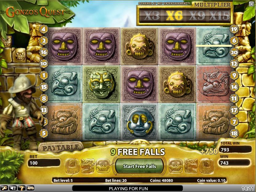 Gonzo's Quest Video Slot Machine