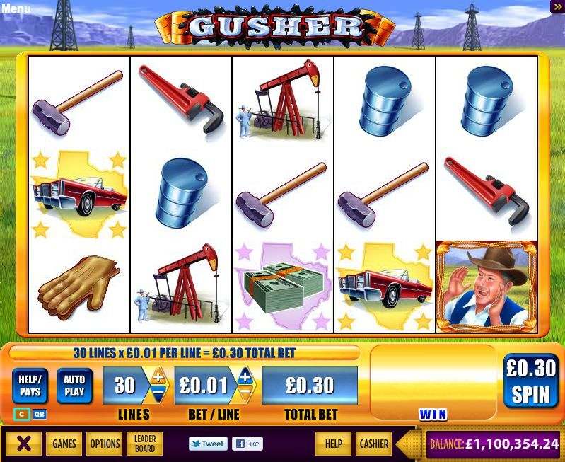 Gusher Video Slot Machine