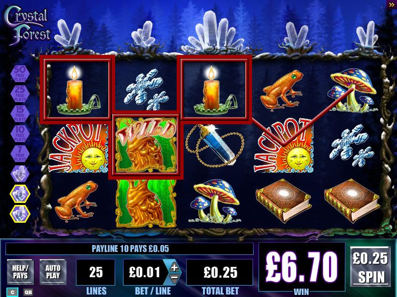 Free crystal forest slot game