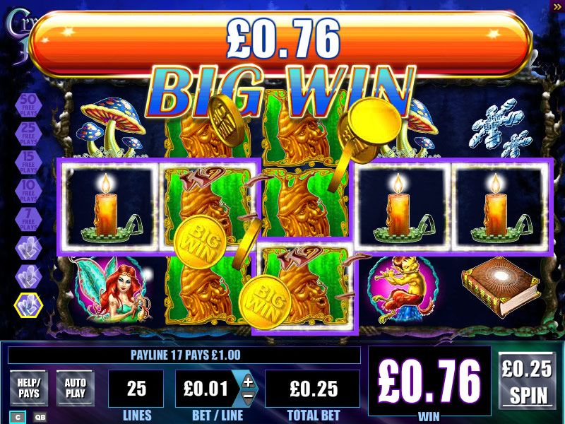 Play Crystal Feature Slot Machine at Jackpot Party casino