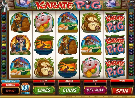 Karate Pig Video Slot