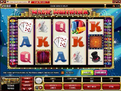 Marvelous Marvin the magician on Rich Reel Casino's magnificently multiplying new video slot, MAGIC MULTIPLIER