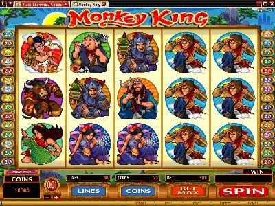 MONKEY KING is a 5 reel, 30 payline video slot that features stacked Wilds, Scatters, a second screen bonus feature and Free Spins with Multipliers galore.