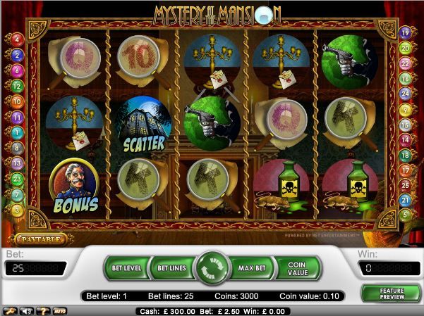 Mystery at the Mansion Video Slot Machine Review