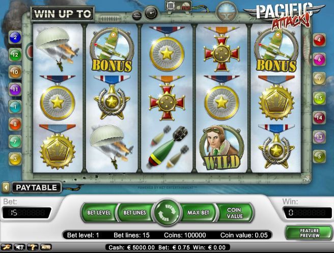 Pacific Attack Video Slot Machine Review