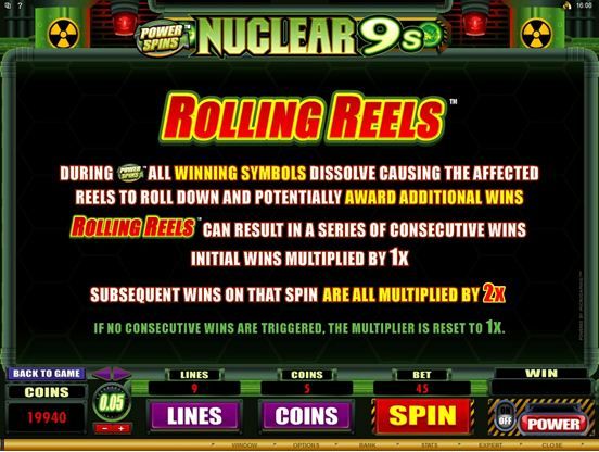 Power Spins Nuclear 9's Video Slot