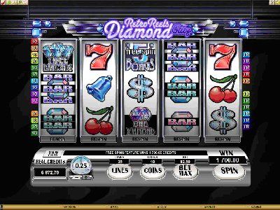 RETRO REELS - DIAMOND GLITZ, gives players a diamond-and-stainless steel, ultra-modern version of the slots of yesteryear, when simplicity and uncomplicated graphics ruled. 