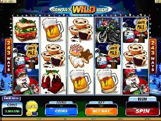 Rich Reel Casino's festive season offerings this year include a Harley-riding Santa, with a choice of three styles of Wild in the five-reel, 243 ways to win video slot, SANTA'S WILD RIDE