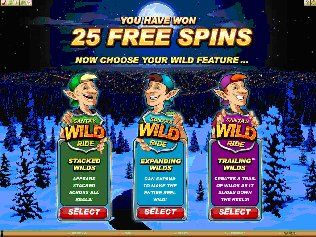 3, 4 or 5 of Santa's Harley keys across the reels triggers a generous 25 Free Spins in which all wins are doubled and the increased choice of Wilds can be deployed.