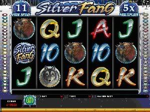icrogaming's new video slot SILVER FANG, the superb graphics recreating the haunting winter beauty of the great northern wilderness which forms the theme.