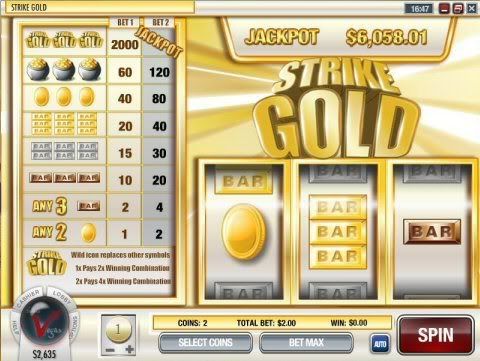 Strike Gold is the newest Rival-powered progressive slot machine.