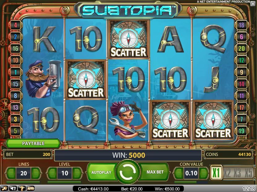 Subtopia Video Slot Machine 