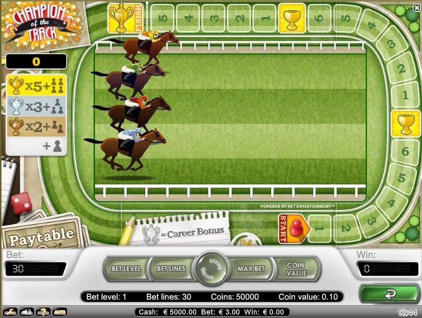 Champion of the Track Video Slot