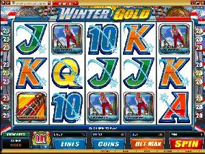 WINTER GOLD is a newly launched 5 reel 15 pay-line video slot machine with the 2010 Olypic Winter Games as its theme and inspiration.