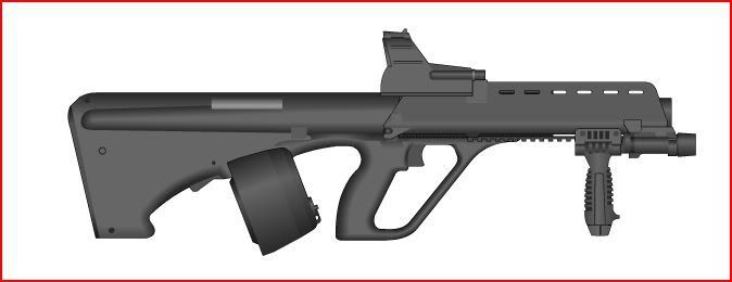 Gpmg Machine Gun. A Sub Machine gun based on the