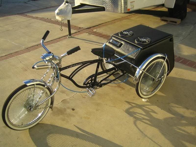 lowrider bike with speakers