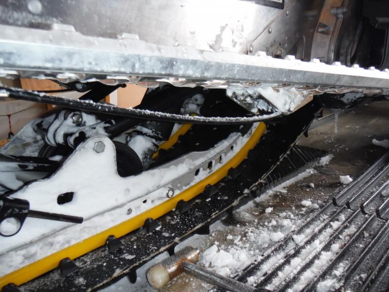 Ice scratcher installation on a Tundra Xtreme SkiDoo Snowmobiles Forum