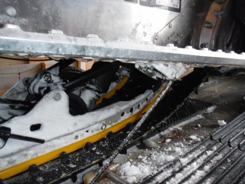 Ice scratcher installation on a Tundra Xtreme SkiDoo Snowmobiles Forum