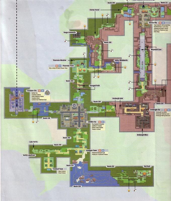 Pokemon Maps Sinnoh