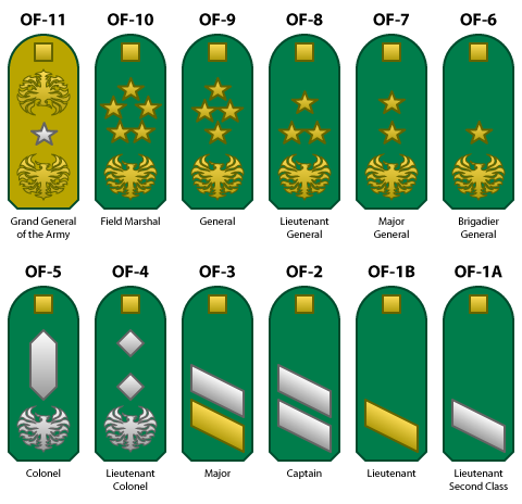 army ranks and insignia. Re: Your army#39;s system of rank