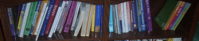 Textbooks, boys on the left, Ladybugs on the right