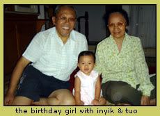 birthday girl with tuo dan inyik