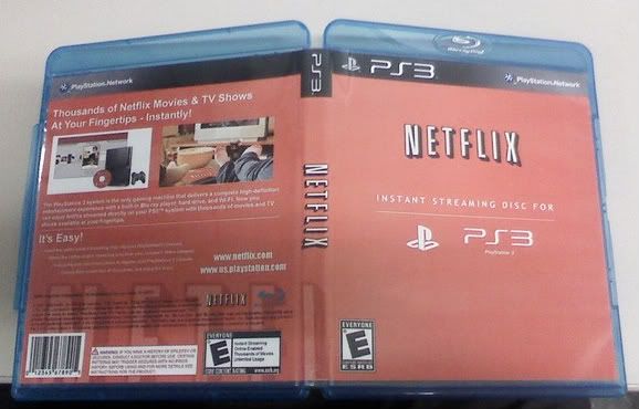 netflix ps3 cover. I found the cover online so I