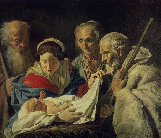 Mathias van Stomer - Adoração dos Pastores (The Radishchev Art Museum, Saratov)