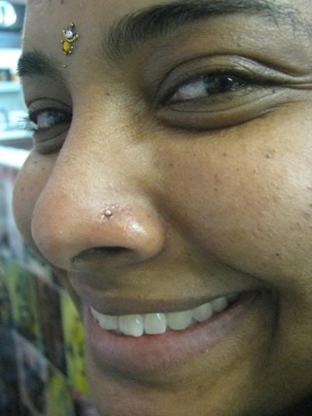 nose piercing Pictures, Images and Photos