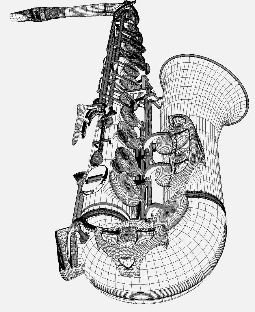 CGTalk Realism Alto Sax Poster, Jason Bohanon (3D)